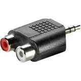 11.99.4441 utičnica audio adapter [1x 3,5 mm banana utikač - 2x ženski cinch konektor] crna