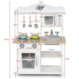  Dječja Igračka kuhinja, kuhinjski set, dim. 60 x 30 x 83 cm, bijela | shoptok.hr
