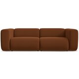 Makamii Narančasta/smeđa baršunasti sofa 228 cm Ekahi – Cijene