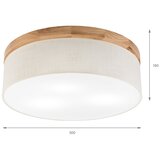  Brilagi - LED stropno svetlo BELLADONNA 3xE27/15W/230V prečnika 50 cm krem/hrast | Eponuda.com