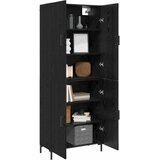  Highboard Zidne Crni hrast 69,5 x 34 x 180 cm Konstruirano drvo | shoptok.hr
