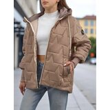 Resti Women's Quilted Jacket with Hood Ghost Frame Cene