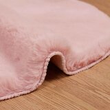  Protuklizni tepih od umjetnog zečjeg krzna OLITE Ružičasta 80 x 120 cm | Shoptok.si