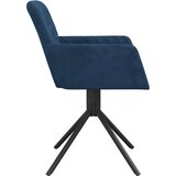  Vrtljiv jedilni stol 2 kosa moder žamet, (20943559) | Shoptok.si