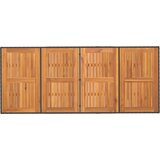  Vrtni set za objed s jastukom 9 pcs Crna poliratan | Eponuda.com