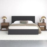 Støraa Temno siva oblazinjena zakonska postelja s prostorom za shranjevanje 180x200 cm Rose – | Shoptok.si