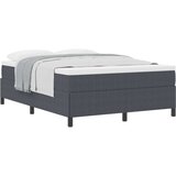 vidaXL krevetni okvir tamno siva čvrsto drvo 140 x 190 cm | shoptok.hr