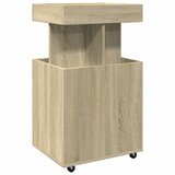 Barska kolica boja hrasta sonome 50x41x89 cm konstruirano drvo | shoptok.hr