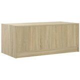  Stolić za kavu sa staklenim vratima boja hrasta 102x50x42 cm | shoptok.hr