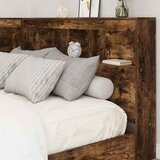  Skladišno uzglavlje Dimljeni hrast 207,5 x 137,5 x 76,5 cm | shoptok.hr