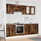  Set kuhinjskih ormarića s ladicama Lyon 8 pcs Dimljeni hrast | shoptok.hr