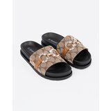 SEASTAR Black and brown flip-flops with decoration | Shoptok.si