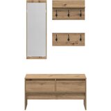  Set namještaja za predsoblje 4 pcs Umjetnička hrastovina | shoptok.hr