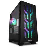  Kućište SHARKOON gaming, ELITE SHARK CA300T 4×120 mm Addressable RGB Fans, black, E-ATX | Eponuda.ba