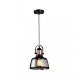 Rustik 93 VISILICA 1*E27 BLACK/COPER/COGNAC GLASS Cene