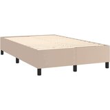 vidaXL Krevet s oprugama i madrac cappuccino 120x200cm od umjetne kože | shoptok.hr