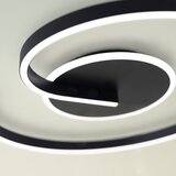  LED plafonsko svetlo LORENZO LED/22W/230V, prečnik 50 cm, crno | Eponuda.com