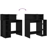  Stol s policom Crni hrast 90 x 48 x 101,5 cm Konstruirano drvo | shoptok.hr