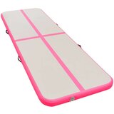  Napihljiva gimnastična podloga s tlačilko 500x100x10 cm roza | Shoptok.si