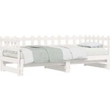 Dnevni ležaj na izvlačenje bijeli 2x(90x200)cm masivna borovina | shoptok.hr