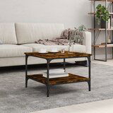 vidaXL Stolić za kavu boja hrasta 55x55x40 cm konstruirano drvo | shoptok.hr