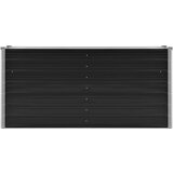 vidaXL Visoka greda antracitna 160x40x77 cm pocinkano jeklo | Shoptok.si