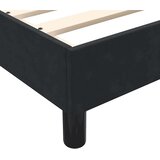 vidaXL Box spring postelja z vzmetnico črna 90x210 cm žamet | Shoptok.si