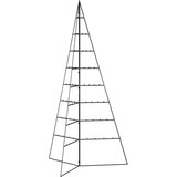 vidaXL Kovinska novoletna jelka za dekoracijo črna 180 cm | Shoptok.si
