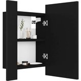 vidaXL LED kupaonski ormarić s ogledalom crni 40 x 12 x 45 cm | shoptok.hr