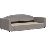  Dnevni krevet na razvlačenje smeđesivi 90 x 200 cm od tkanine | shoptok.hr