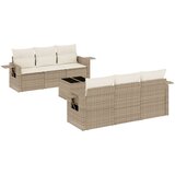 Maison Chic Seti vrtnega pohištva - Vrtna garnitura - Vrtni pohištvo set 7-delna z blazinami bež poli ratan, (21806401) | Shoptok.si