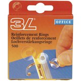  Etikete za ojačanje rupa fi13mm pp pk500 3l.8214-500 prozirna blister | shoptok.hr