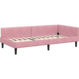  Kotni okvir postelje z matrico Drugo 2 pcs Siva Žamet, (5000121164) | Shoptok.si