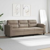  Trosjed smeđesivi 180 cm od mikrovlakana | shoptok.hr