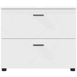 vidaXL kopalniška omarica bela 76.5 x 35 x 64 cm konstruiran les | Shoptok.si