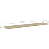 vidaXL Dodatne police za omaro 4 kosi sonoma hrast 100x20x1,5 cm | Shoptok.si