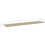 vidaXL Police za knjige 4 kom boja hrasta sonome 100x20x1 5 cm iverica | shoptok.hr