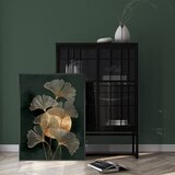 Styler Tiskana slika z okvirjem 60x80 cm Gold Ginkgo – | Shoptok.si