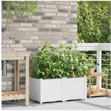  Vrtna saksija 2 pcs Bijeli 80 x 40 x 37,5 cm Plastika | shoptok.hr