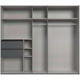Stylife OMARA Z DRSNIMI VRATI, barve grafita, bela | Shoptok.si