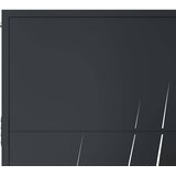  Vrtna vrata antracit 100x150 cm dizajn s čeličnim travom | shoptok.hr