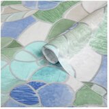D-C-Fix samoljepljiva folija s uzorkom stakla (200 x 45 cm, Plavo-zelene boje, Lisboa, Samoljepljivo) | shoptok.hr