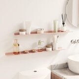  Lebdeća polica Zidna montaža 2 pcs Ružičasta 80 x 9 x 2,5 cm | Eponuda.ba