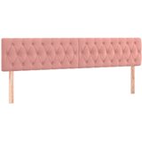 vidaXL Krevet box spring s madracem LED ružičasti 120x190cm baršunasti | shoptok.hr