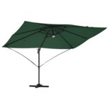 vidaXL Zeleni suncobran s cantileverom Zeleni Poliester, Metal Velik | shoptok.hr