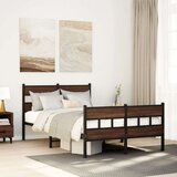 vidaXL Posteljni okvir brez vzmetnice z vzglavjem/vznožjem 120x200 cm | Shoptok.si