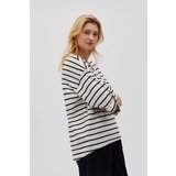 Marisse Women's Sweatshirt L-Bl-4603 Off White_Black | ePonuda.com