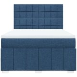  Krevet s oprugama i madracem plavi 140 x 190 cm od tkanine | shoptok.hr