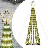vidaXL LED božično drevo 275 LED tople bele 180 cm, (21583141) Cene