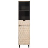  Kopalniška omarica Bela 38 x 33 x 160 cm Masiven les manga, (5000112522) | Shoptok.si